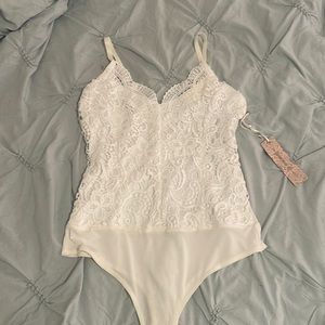 White Lace Bodysuit